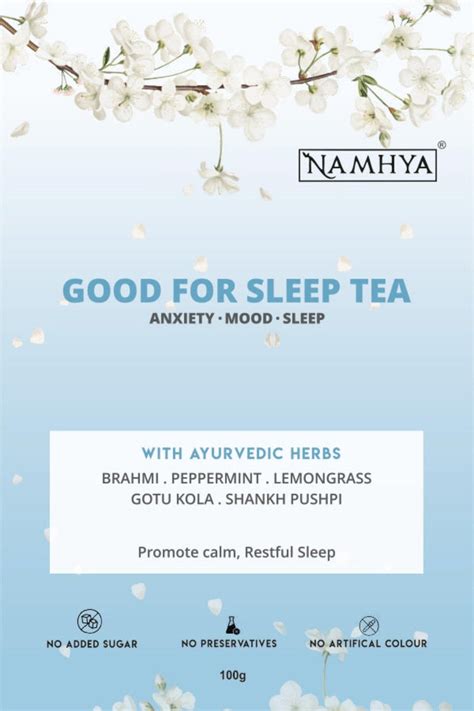 Namhya Good for Sleep Tea - Anxiety-Mood-Sleep – NAMHYA