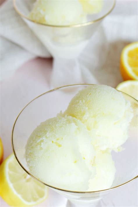 Orange Limoncello Sorbet Palate Cleanser (4 Ingredients) - Homebody Eats