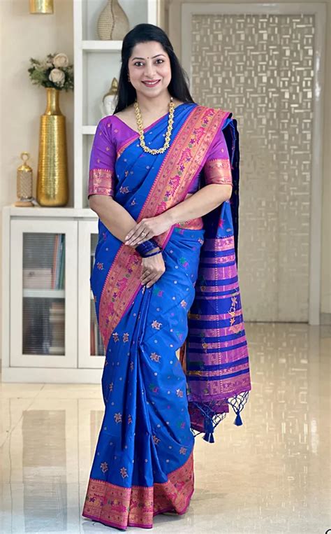 Maasari Premium Soft Paithani Silk sarees With Beautiful Weaving ...