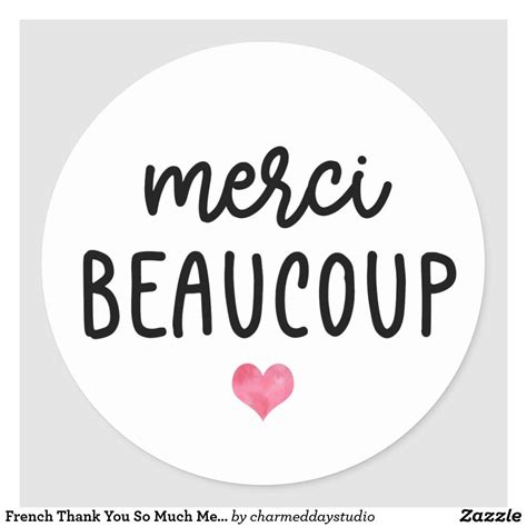 Thank You Very Much in French