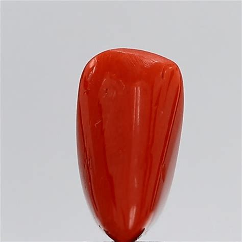 4.54 Carat 5 Ratti Natural Italian Trillion Shape Red Coral Stone ...
