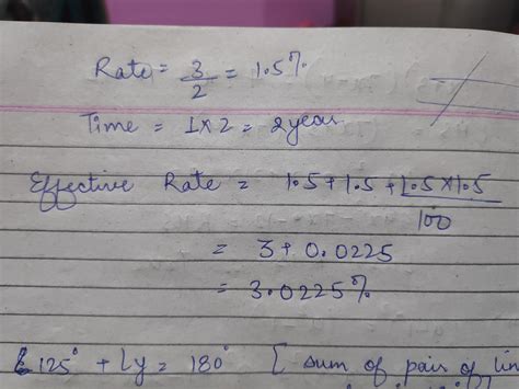The effective rate of interest corresponding to a nominal rate 3% p.a ...