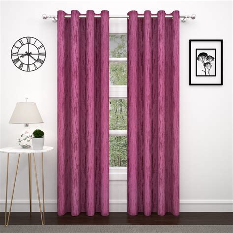 PAVO 1 Pcs Pink Jacquard Blackout Door Curtains, 7 ft – StoryAtHome.com