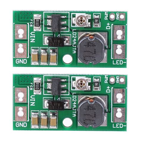 Jeanoko 2 PCS Adjustable LED Driver Board 20W DC6-25V LED PWM ...