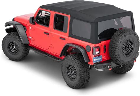 Amazon.com: MasterTop Complete Soft Top with Hardware - Fits Jeep Wrangler JL 4-Door 2018-2023 ...
