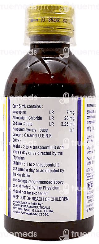 New Coscopin Linctus 100 Ml - Uses, Side Effects, Dosage, Price | Truemeds