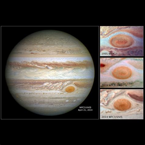 Hubble Captures Jupiter's Furious Storms and Shrinking Red Spot.