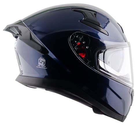 AXOR Apex Solid Gloss Deep Blue Helmet– Moto Central