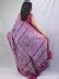 Stunning Purple Kantha Silk Saree: Hand Embroidered Elegance