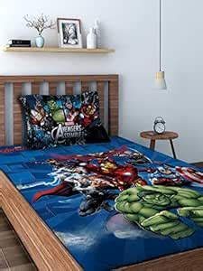 Marvel Athom Living Avengers Cotton Bedsheet Single 147 x 223 cm ...