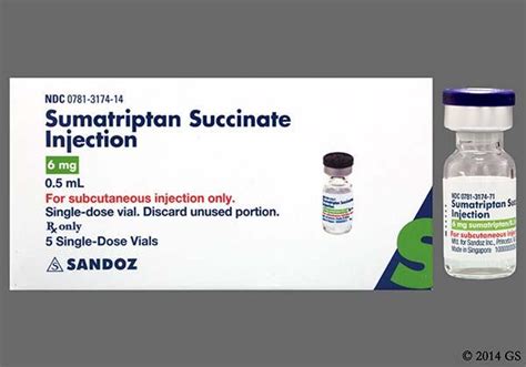 Image result for Sumatriptan Injection 6Mg