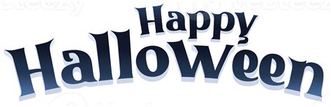 Happy Halloween Text Banner.Text Banner. Text isolated on transparent ...