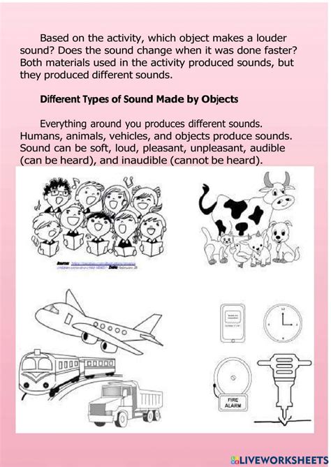 Image result for Object with Sounds Examples