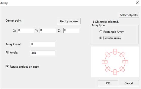 CAD Array 的图像结果