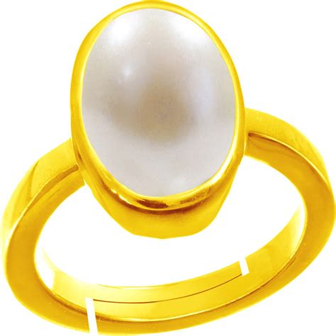 Buy Rama & Mool Chand Trading Original moti Gemstone Panchdhatu Ring 10 ...
