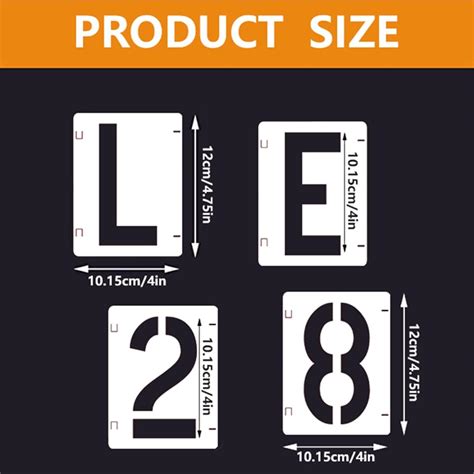 Dslalaly 36 Pcs Letter Stencils Numbers Alphabet Art Craft India | Ubuy