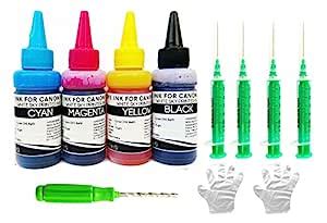 White Sky Refill Ink for Canon Printer MP287, MG3670, MG2970, iP7270 ...