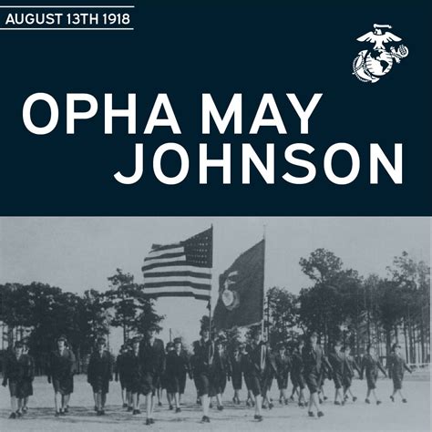 United States Marine Corps on LinkedIn: On August 13th, 1918, Opha May ...