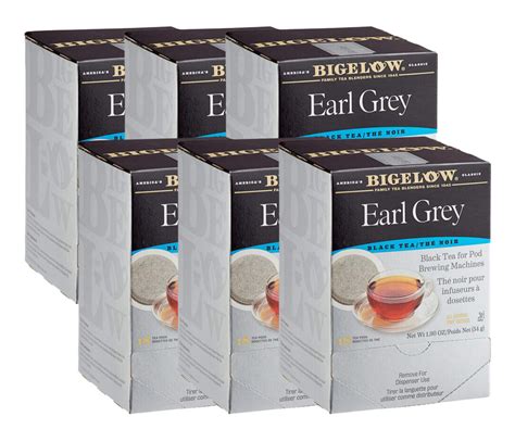 Bigelow Earl Grey Tea Single Serve Pods - 18/Box (6/Case)