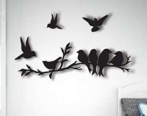 IRIS Decore BIRD MDF Plaque Cutout Ready to Hang Home Office Decor Wall ...