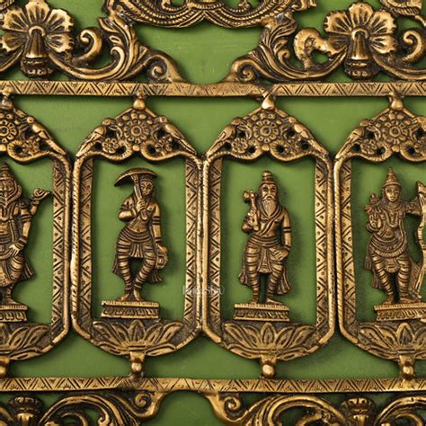 Buy Brass Dashavatar Wall hanging 30 inch – Budhshiv.com
