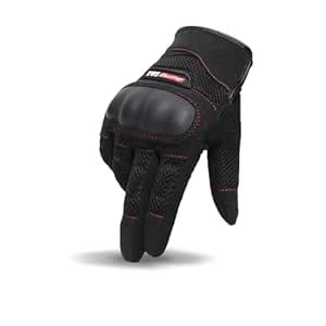 TVS Racing Rogue Riding Gloves | TPR Knuckle Guard | Touchscreen ...