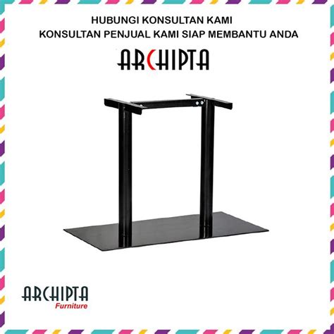 Jual Archipta Furniture - Kaki Meja Makan Cafe Resto Kaki Tiang 2 Besi ...