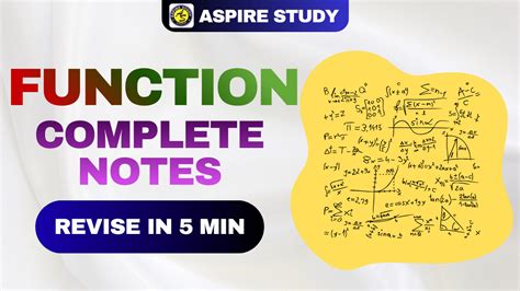 Function – Notes for JEE, NIMCET, CUET, NDA | Concepts, Formulas and ...