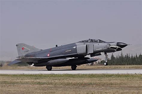 A Turkish Air Force F-4E 2020 Terminator Landing at Konya Air Base ...