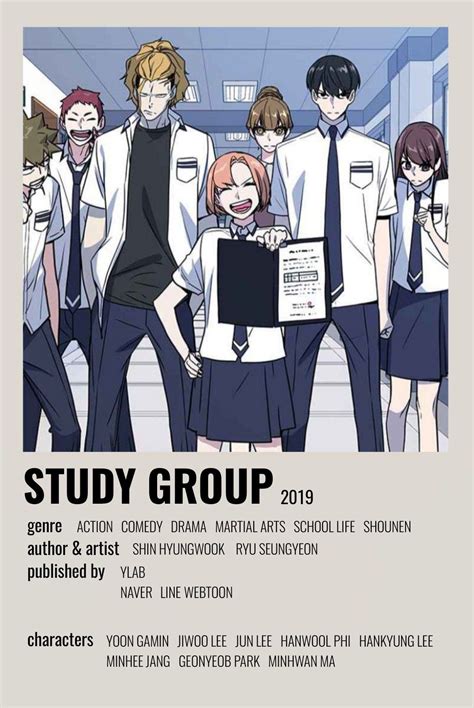 study group — minimalist posters | Webtoon, Komik fantasi, Komik