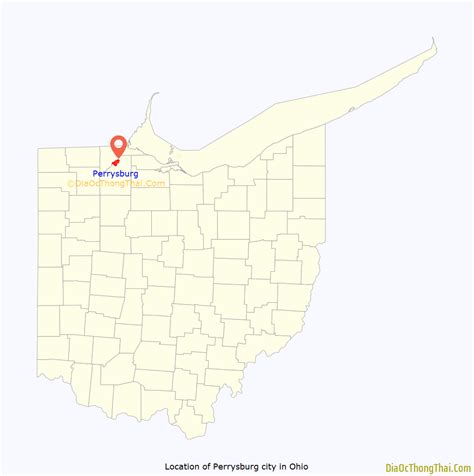 Map of Perrysburg city, Ohio - Thong Thai Real