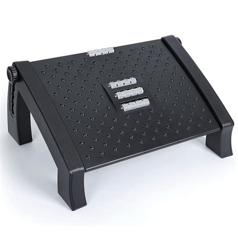 Mokshith Adjustable Under Desk Footrest - Ergonomic Footrest with ...