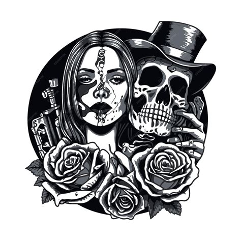Girly Skull Tattoo Designs