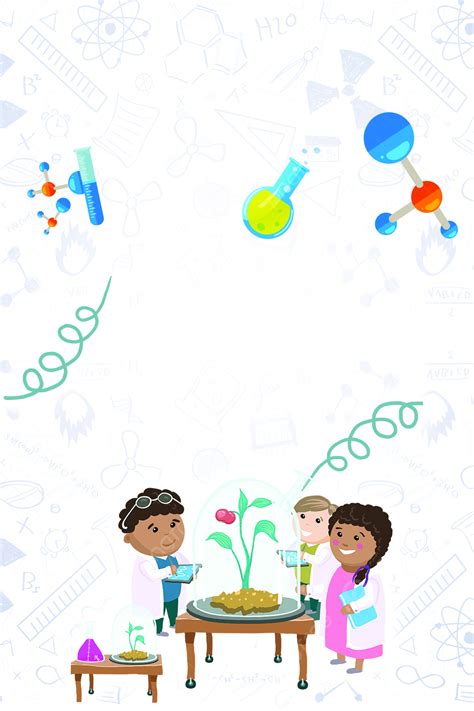 White Cartoon Illustration Life Science Background Wallpaper Image For ...