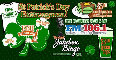 St Patricks Day Extravaganza!, 7805 S Loomis Rd, Wind Lake, WI, United ...