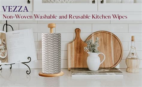 Vezza Non-Woven Reusable and Washable Kitchen Wipes, Kitchen Towel ...