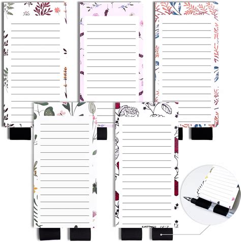 Buy Magnetic Notepads with Pen Holder, Magnetic to Do List Notepads ...