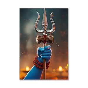PICTURE CREATIONS Aesthetic Lord Shiva Poster - 12x18 Inches Mahadev ...