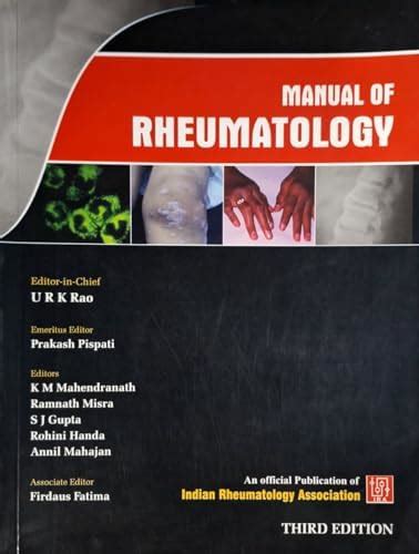 Amazon.in: Buy Manual of Rheumatology (Third Edition) by U R K Rao Book ...