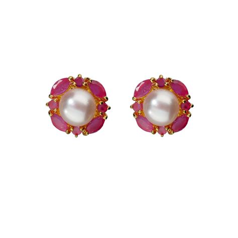 Beatiful White Pearl Studs – mangatraipearls