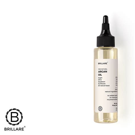Brillare Moroccan Argan Oil | Gives Smooth, Shiny Hair | Repair Split ...
