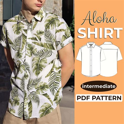 Mens Short Sleeve Shirt Sewing Pattern Men's Short Sleeve Shirt