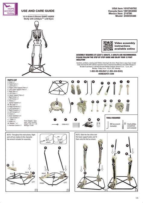 12 ft Grave & Bones Giant-Sized Skelly with LifeEyes™ LCD Eyes ...