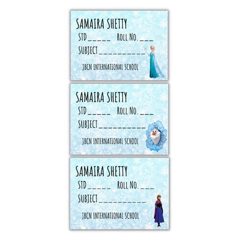 Frozen Book Labels – AINOS