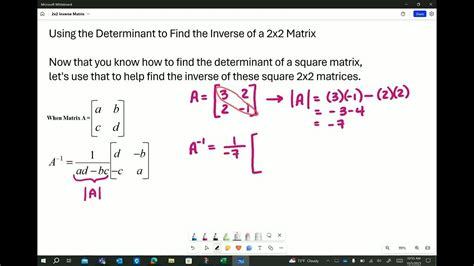 Find Inverse of Matrix Using Determinant 的图像结果