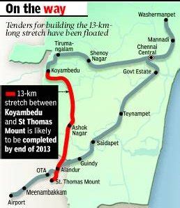 Twenty22-India on the move: First stretch of Chennai Metro Rail by 2013