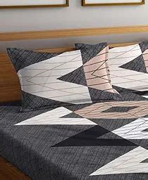 Buy Fantasy Collection Premium Cotton Blend 125 GSM Fitted Double ...