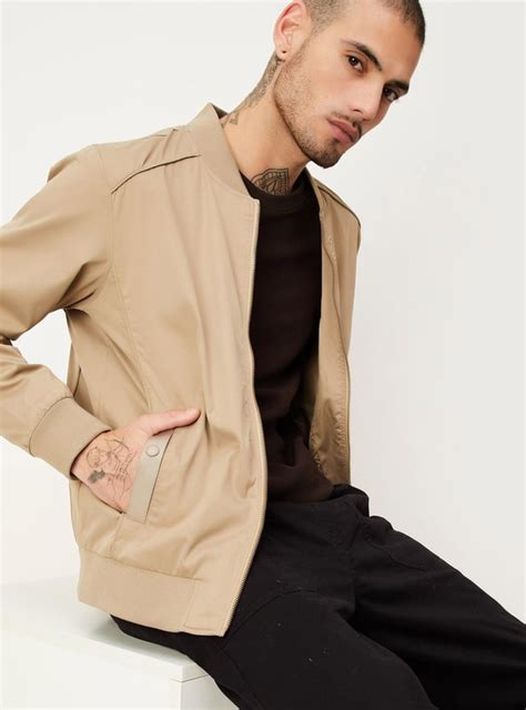 Buy Men Solid Bomber Jacket Online at just Rs. 2299.0 - 1000013090326 ...