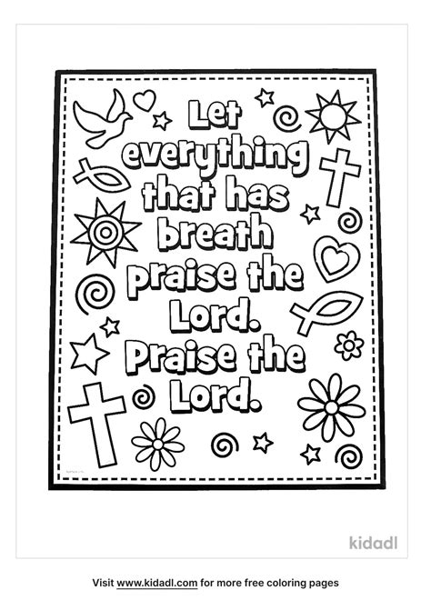 Praise Coloring Page - 10 Free PDF Printables | Printablee | Bible ...