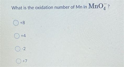 Image result for Oxidation State of MN in MnO2